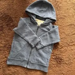 ブルー フード付き トレーナー 90