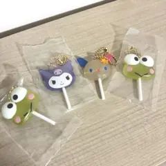 サンリオカラフルキャンディチャーム　4点