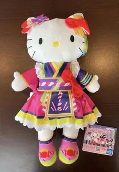 ピューロランドコラボレーション ライブキャラBIGぬいぐるみ ハローキティ