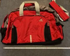 adidasボストンバッグ レッド/ブラック