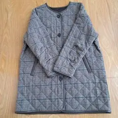 チェック柄キルティングジャケット