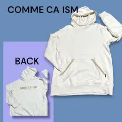 コムサイズムCOMME CA ISMメンズパーカーL 目立つ背面ビッグロゴ