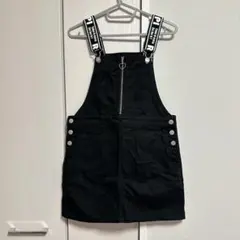 黒いジャンパースカート　オーバーオール