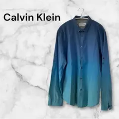 【古着】Calvin Klein カルバンクライン グラデーション長袖シャツ