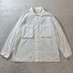 blurhms Chambray Gusset PKT Shirt WHITEのサムネイル