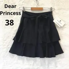 新品 DearPrincess M ティアード リボン ミニスカート ブラックのサムネイル