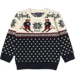 ラルフローレン　チルドレン　4T 110 スキー ベア コットンメリノ セーター