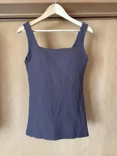 カップ付きタンクトップ　レディース　インナー　ブラウン