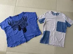 PAGE BOYシャツ　パッチワーク風Ｔシャツセット