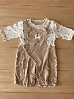 ★匿名発送★ クマの顔ロンパース