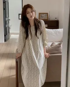 Juuneedu ジュニジュ　小花柄パジャマ　ワンピース