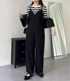 prose verse 深Vネックオールインワン