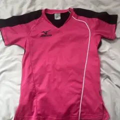 MIZUNO バレーボールシャツ ピンク ブラックのサムネイル