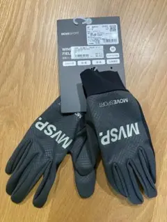 新品 デサント 防風 フィールドグローブ 手袋 ストレッチ 立体設計 GY M