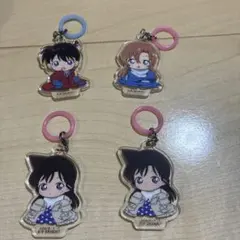 名探偵コナン ふらっとめじるしアクセサリー ちぢませ隊ver 4個セット