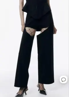 josemoon SLIM FRALE PANTS ブラック 36サイズのサムネイル