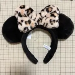 【新品】カチューシャ ヒョウ柄 レオパード ミニー ディズニー リボン 2025