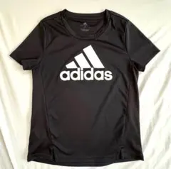 adidas アディダスTシャツ ブラック 150半袖スポーツウェアトレーニングのサムネイル