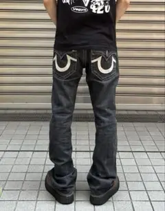 True Religion ブラックデニム DAB着用 - メルカリ