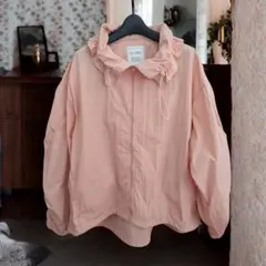 ジャケット レディース le colis 軽量 ピンク フリーサイズ フード付き