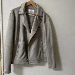 ZARA　スエードダブルライダースジャケット