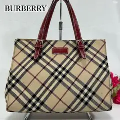 【美品】バーバリーロンドン ブルーレーベル トートバッグ ノバチェック 手提げ