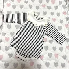 アプレレクール ロンパース ストライプ柄 ベビー服