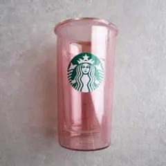 ▼美品 スターバックス ダブルウォールグラス 2025 SAKURA スタバ