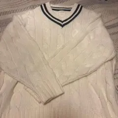 ニット ホワイト M