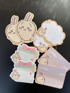 ちいかわ　うさぎ　かけるんシールフレーク　おすそ分け　4種類×２枚 計8枚