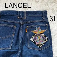 希少 LANCEL ランセル デニムパンツ ヴィンテージ 豪華刺繍 90sのサムネイル
