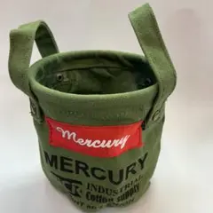 マーキュリー　キャンバス　ミニバケツ　カーキ　新品