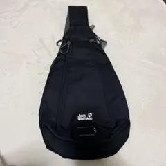 【美品】Jack Wolfskin LEDスリングバッグ ブラック