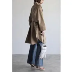 ボンジュールサガン　トレンチコート　スプリングコート　ポンチョ