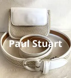 美品Paul Stuart ベルトポーチワンショルダーバッグ