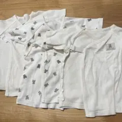 ベビー肌着 4枚セット クマ柄