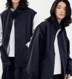 【WYM】MINIMAL 2WAY TRACK ZIP BLOUSON ブラック