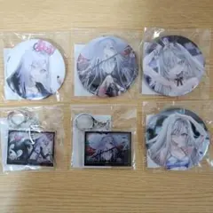 即購入⭕️死亡遊戯で飯を食う。 藍里 缶バッジ 2点セットCANDLE WOODS