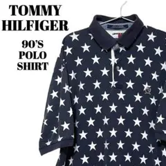 TOMMY HILFIGER｜トミーヒルフィガー　90s　星柄　総柄　ポロシャツ