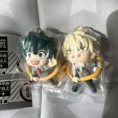 僕のヒーローアカデミア　こんにち輪　フィギュアマスコット　緑谷出久　爆豪勝己⭐︎