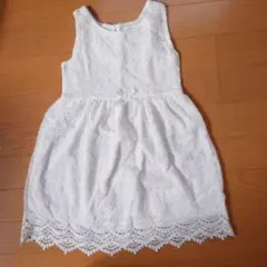 ホワイト レース ワンピース　H&M110センチ
