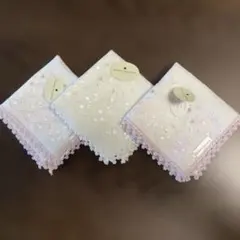 PIERRE BALMAIN 刺繍タオルハンカチ　3枚セット