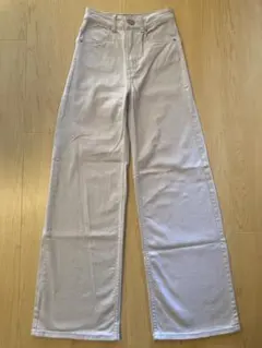 H&M ワイドレッグデニム ホワイト XS