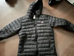 美品 ダントン フード付き ミドル ダウン ジャケット Lサイズ ブラック38