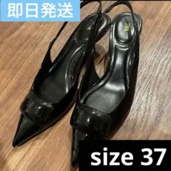 ZARA ブラック スリングバックヒール