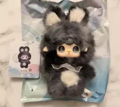 yooki ヨーキ　ホッピングバニー　たち耳　黒　グレーちゃん