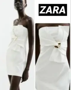 ZARA ストラップレスミニワンピース新品未使用