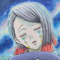 手描きイラスト　創作　原画　鬼滅の刃　　　　魘夢④　枕返し　えんむ