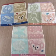 ダッフィー＆フレンズ ハンドタオルセット　シェリーメイ リーナベル　ダッフィー