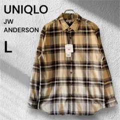 ユニクロ　JW ANDERSON × UNIQLOフランネルシャツ チェック L